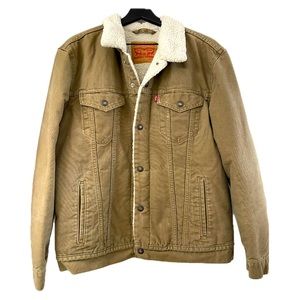 Men’s XL Levi Strauss tan denim jacket